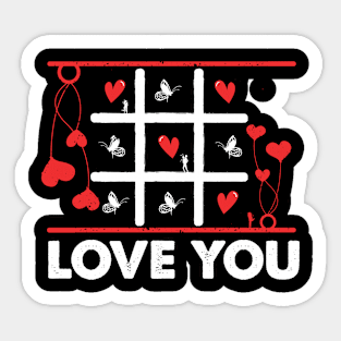 Valentine Love You Sticker